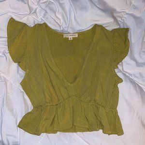 L.A. Hearts green crop top